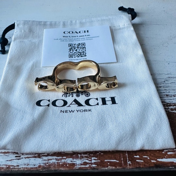 “COACH” Logo Double Finger Finger - Picture 7 of 7